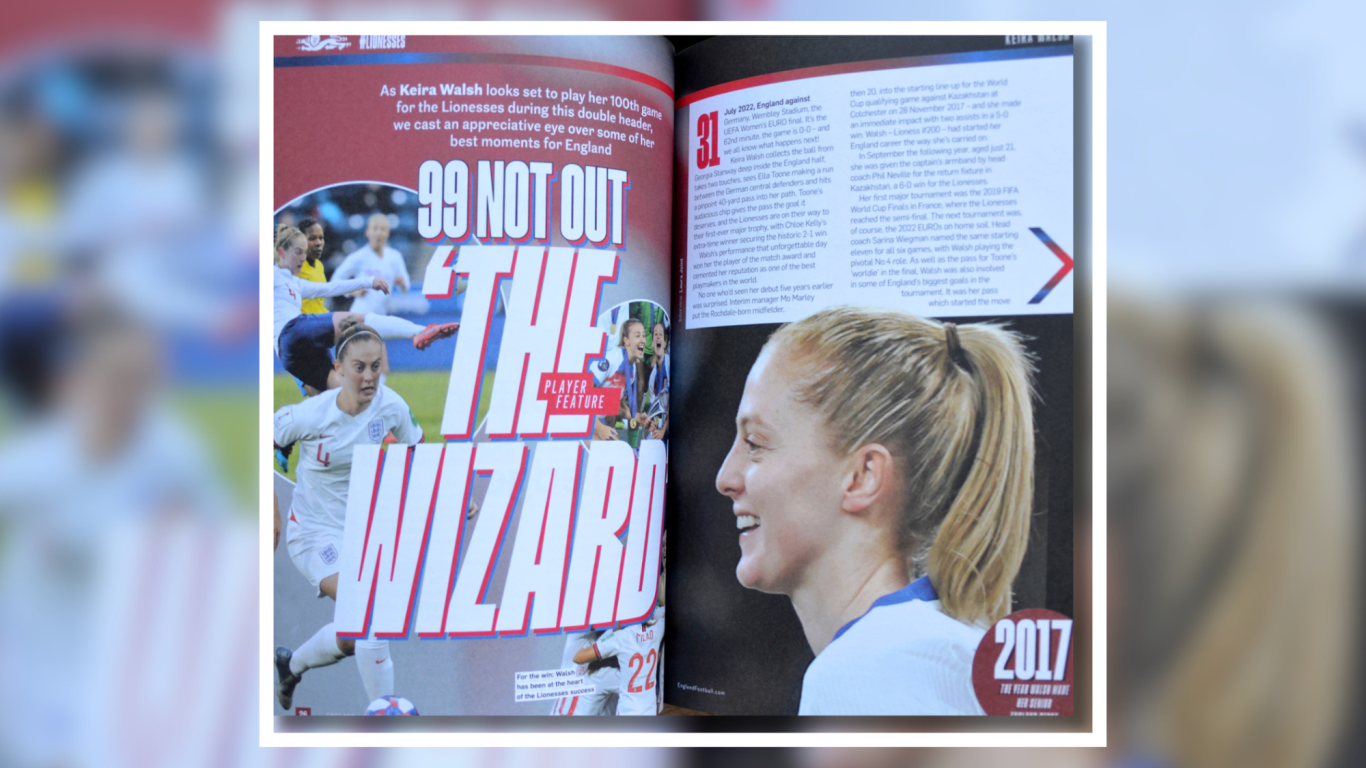 The Wizard … Keira Walsh’s 100th Cap The Wizard