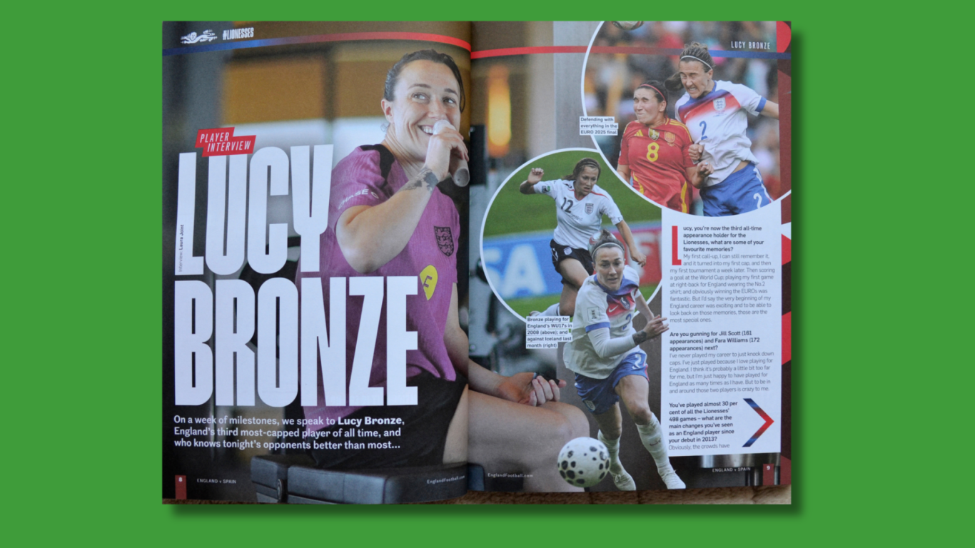 Lucy Bronze – Lionesses' Legend Lucy Bronze