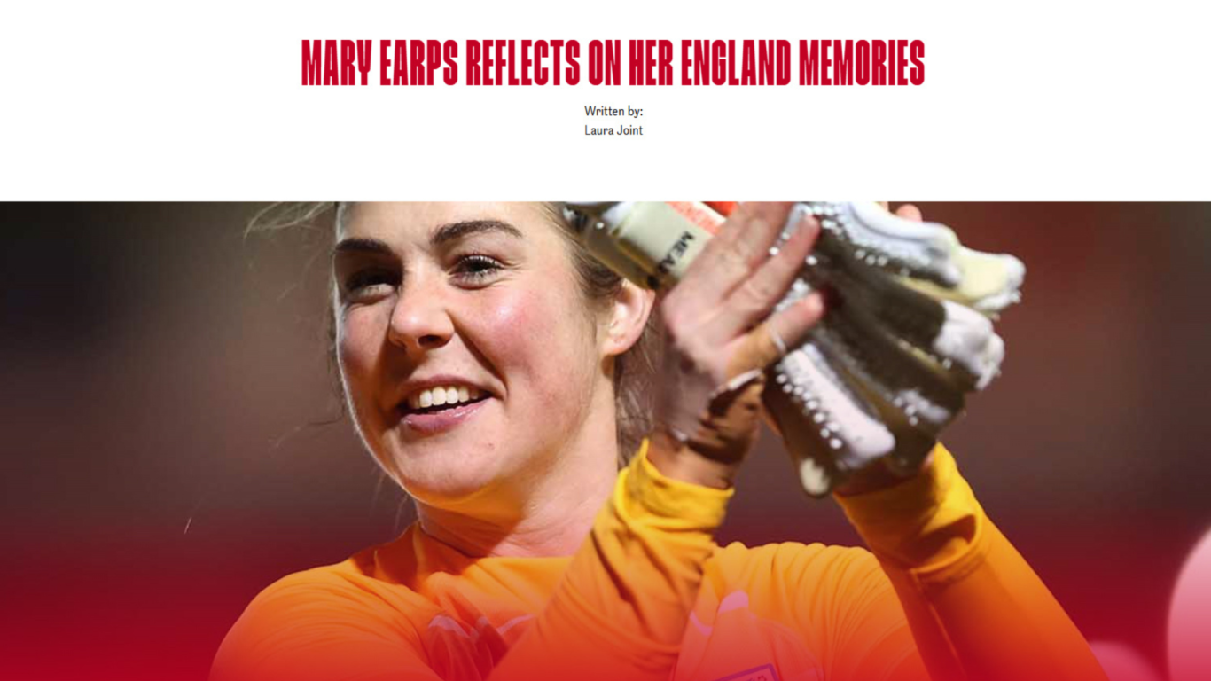 Mary Earps Reflects On Her England Memories Mary Earps